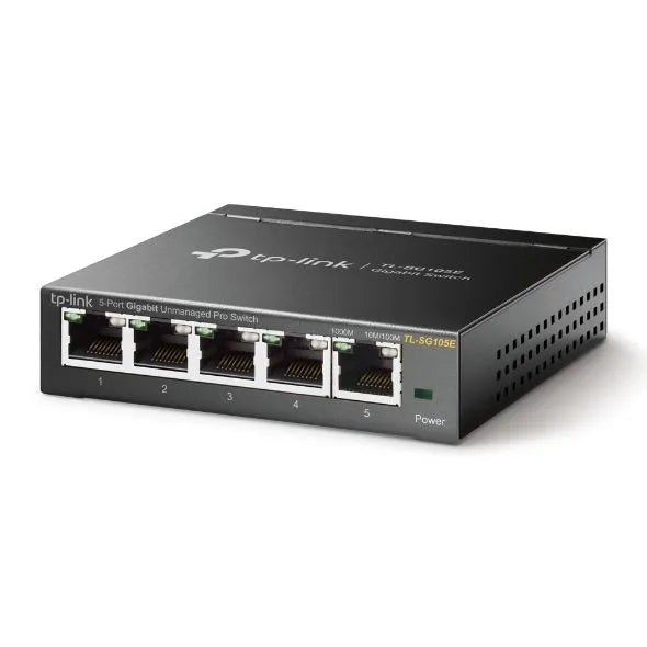 TP-Link SG105E - Switch 5 ports Gigabit manageable bureau
