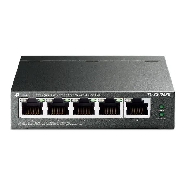 TP-Link SG105PE - Switch 5 ports Gigabit PoE+ administrable