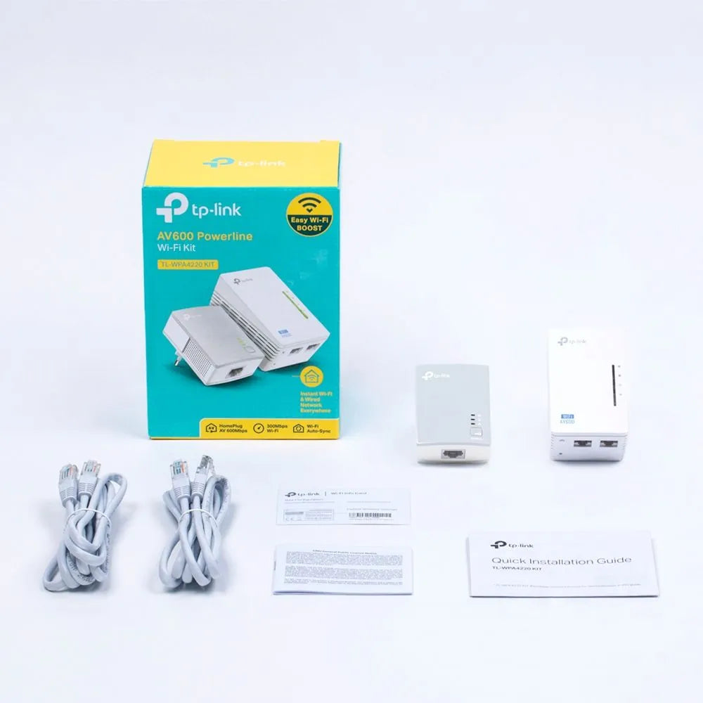 TP-Link WPA4220-KIT - Kit 2 CPL AV600 + WiFi N 300 Mbps