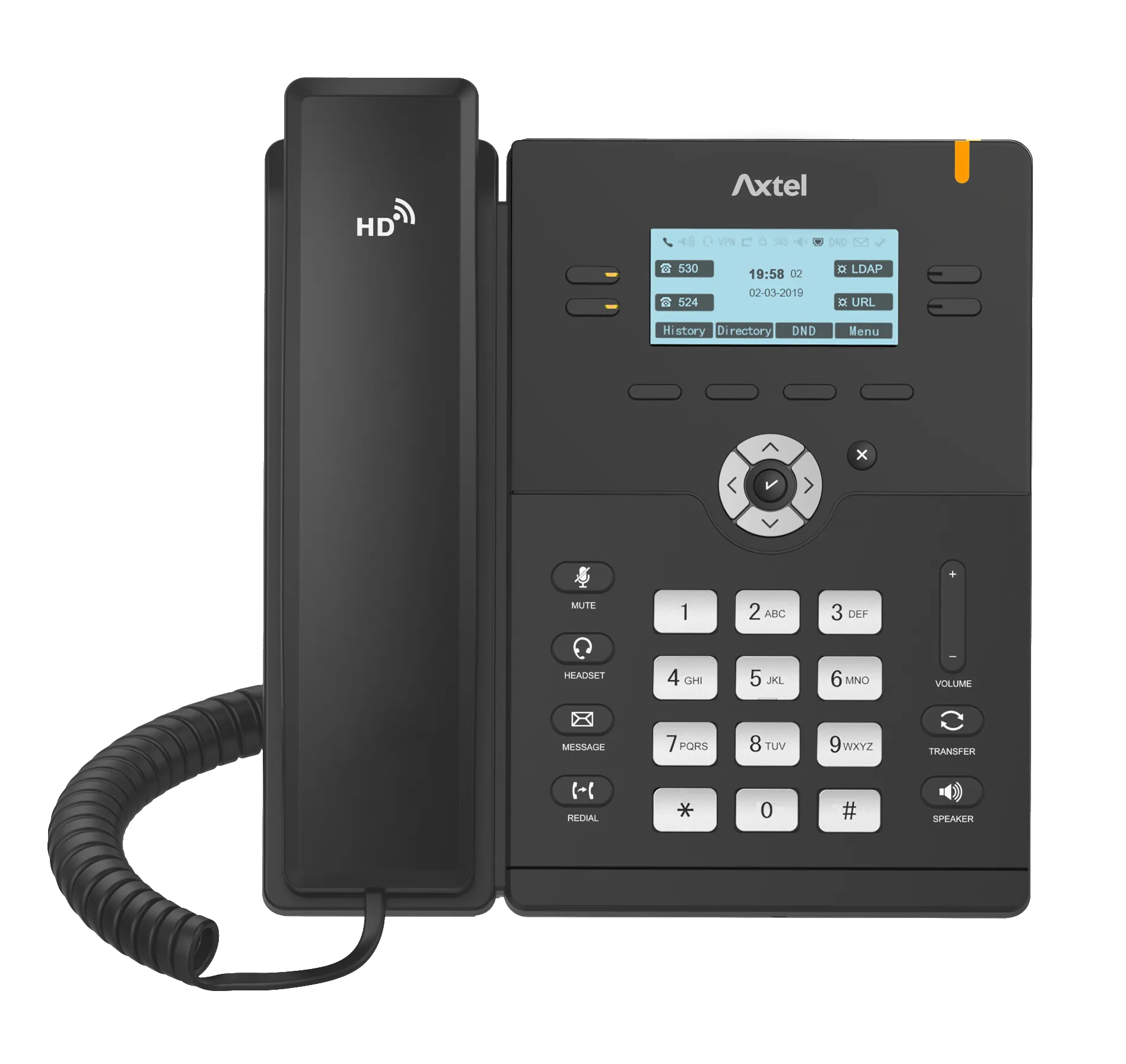 Axtel AX-300G - Téléphone IP HD Gigabit 4 comptes SIP PoE - AX-300G