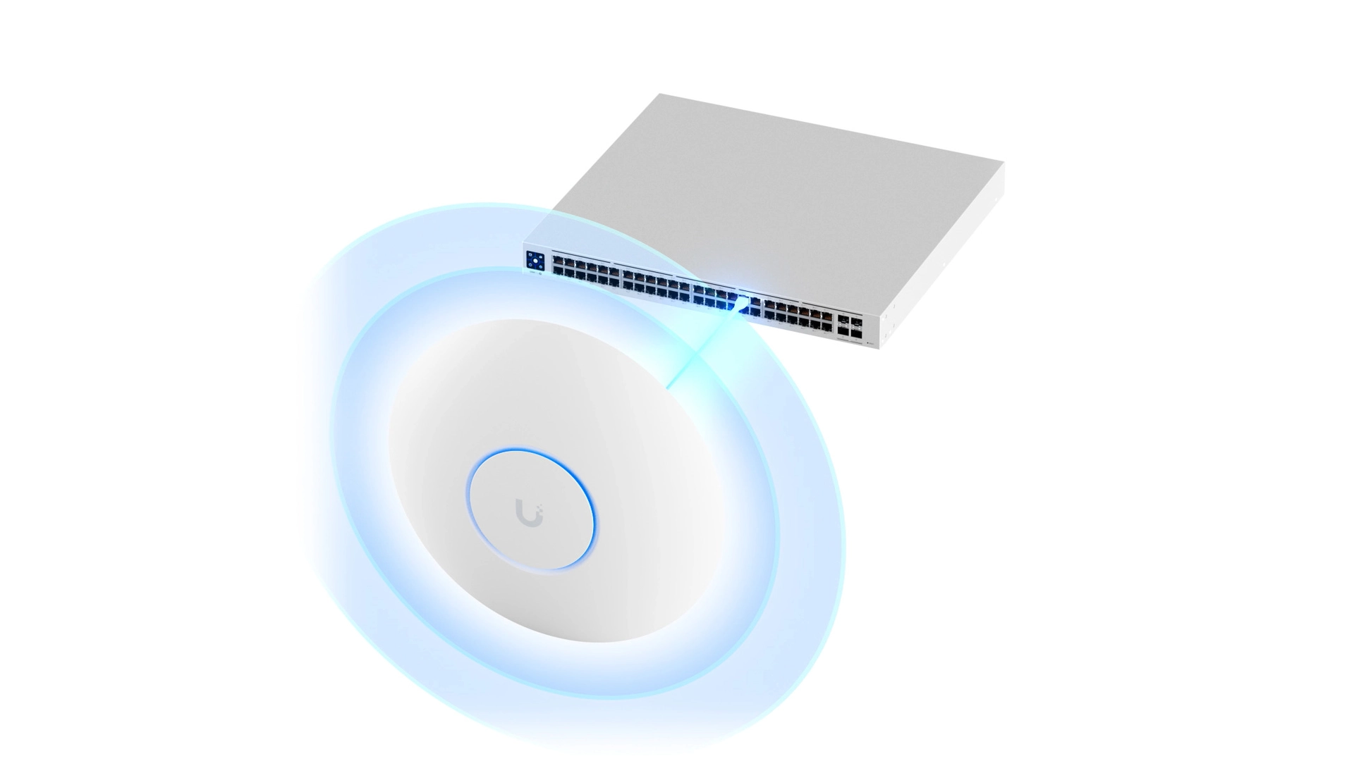 Ubiquiti U7-PRO-MAX - Point d'accès WiFi 7 tri-bande PoE+ 500 appareils