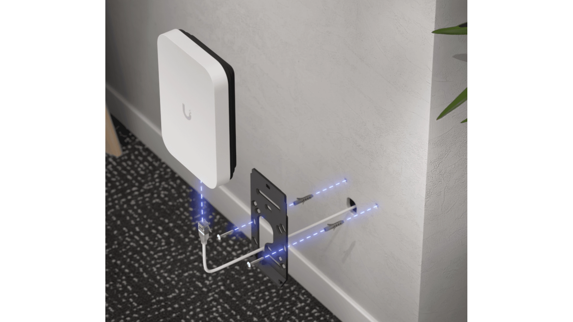 Ubiquiti U7-PRO-XG-WALL - Point d'accès WiFi 7 mural tri-bande PoE+