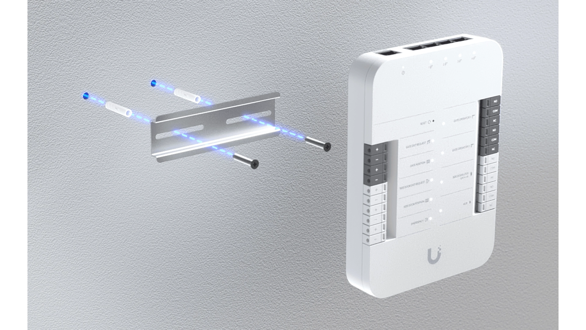 Ubiquiti UA-HUB-GATE - Contrôleur d'accès 4 relais PoE IP54