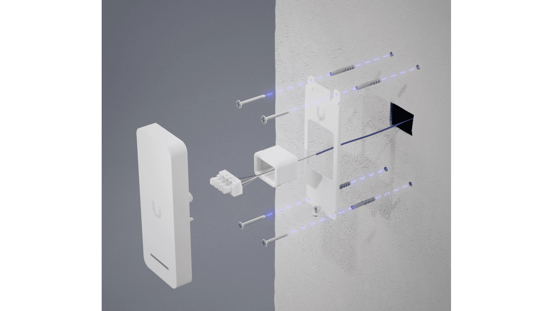 Ubiquiti UA-RETROFIT-READER-W - Lecteur NFC IP55 blanc extérieur