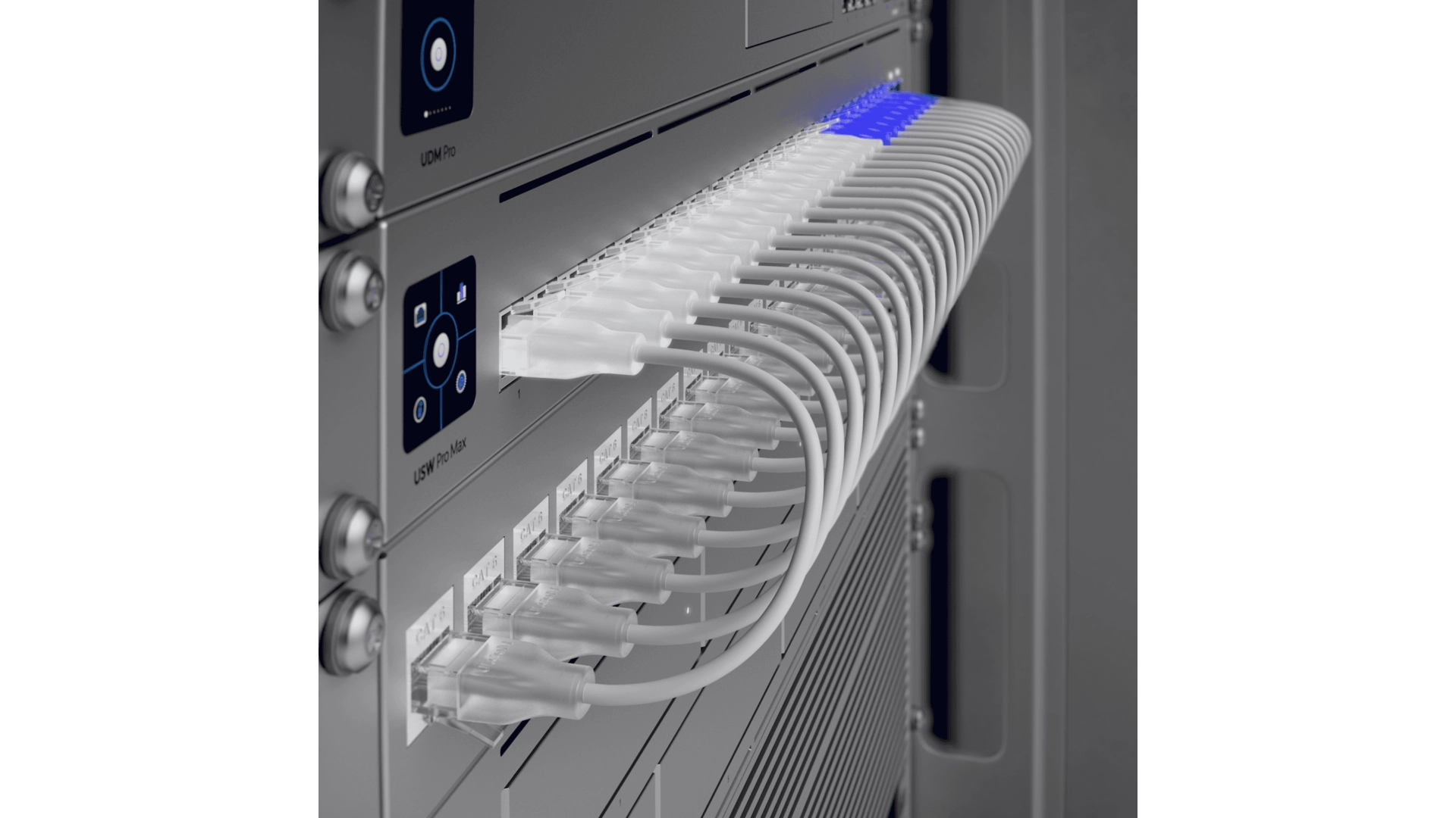 Ubiquiti UACC-CABLE-PATCH-E03 - Câble Patch EtherLighting 0,30m Blanc