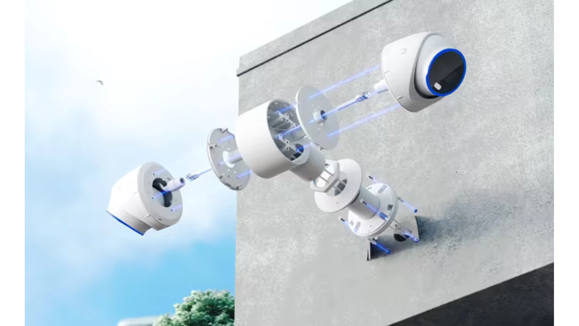 Ubiquiti UACC-CAMERA-DM-W - Support montage 2 caméras