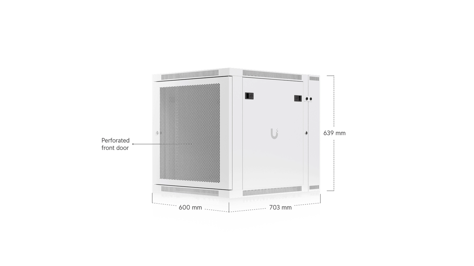 Ubiquiti UACC-RACK-12U-WALL-S - Coffret mural 12U avec ventilateur