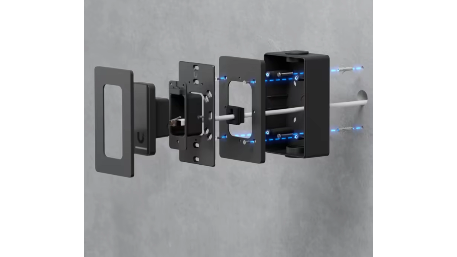 Ubiquiti UACC-READER-JB-B - Boîte de jonction noire pour lecteurs UniFi Access