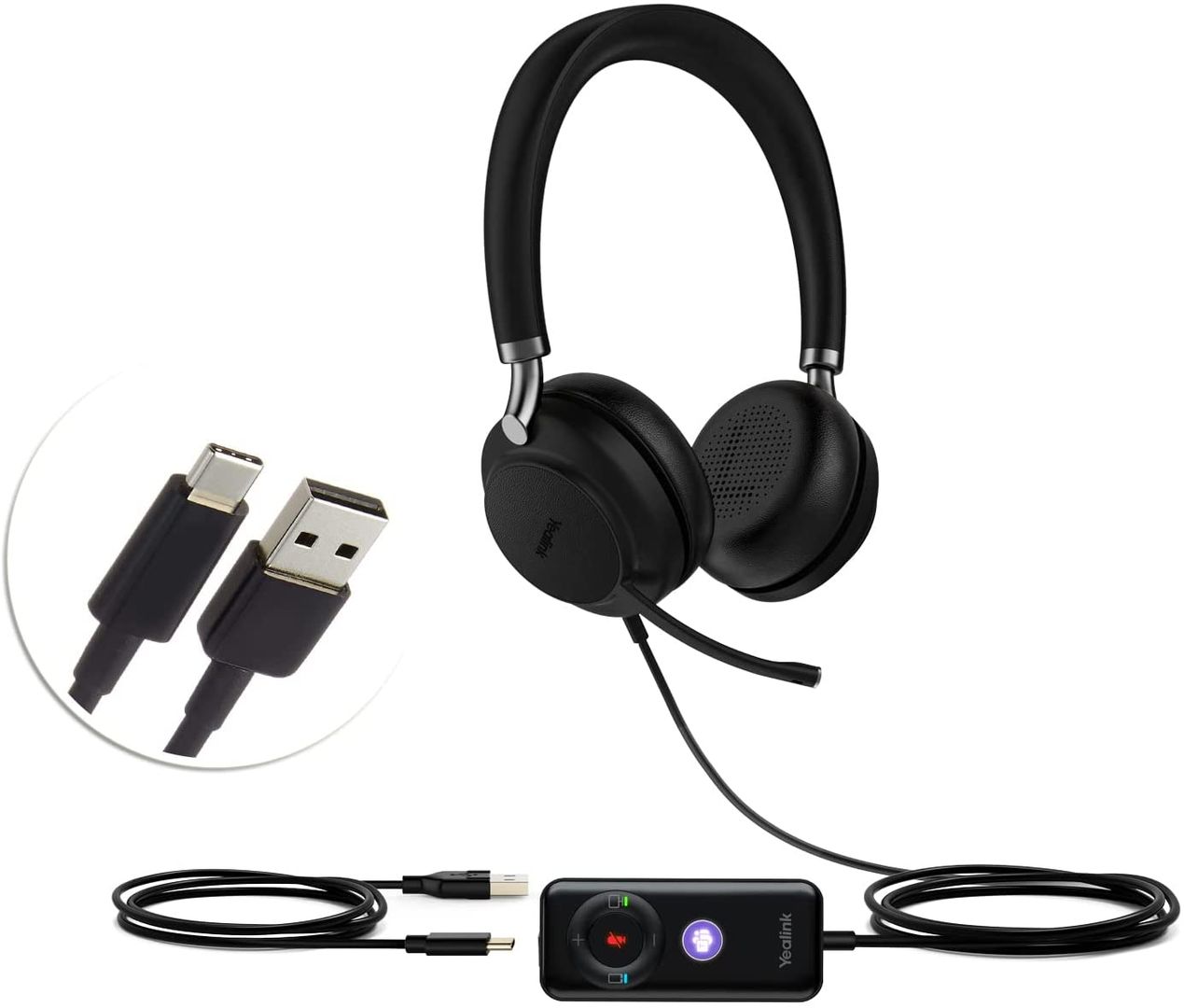 Yealink UH38DUAL - Casque dual USB & BLUETOOTH, teams/uc
