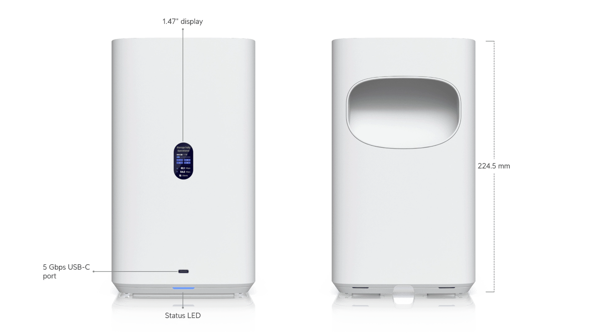 Ubiquiti UNAS-4-W-EU - NAS 4 baies 2,5 Gbps blanc