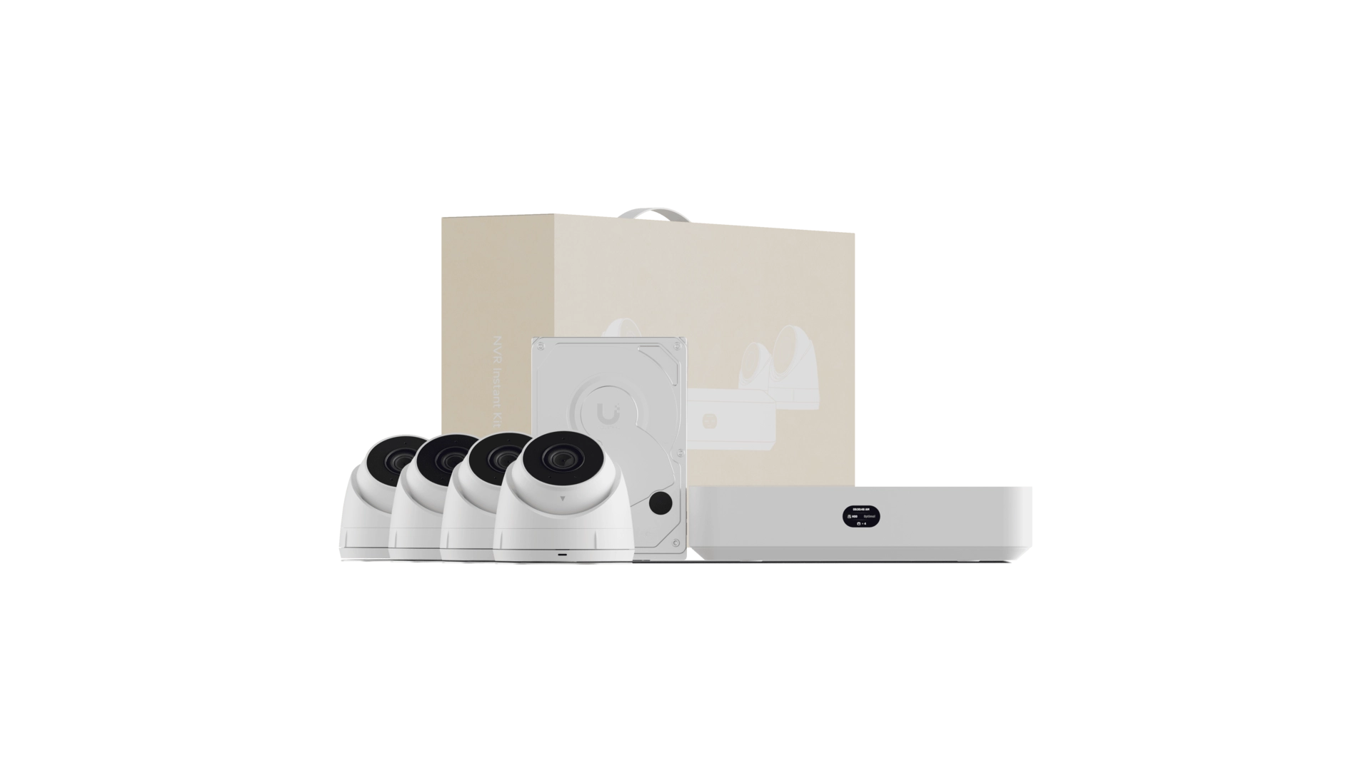 Ubiquiti UNVR-INSTANT-KIT - Enregistreur NVR + 4 caméras Turret G5