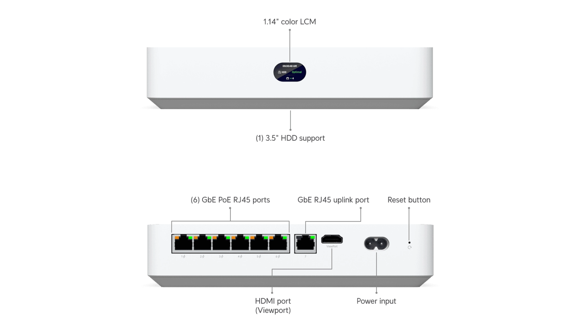 Ubiquiti UNVR-INSTANT - Enregistreur NVR 15 voies avec Switch PoE 6 ports