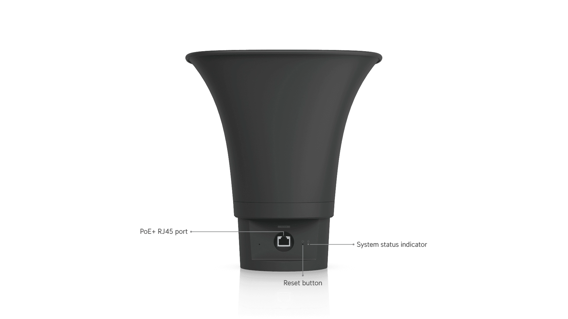 Ubiquiti UP-AI-HORN-SPEAKER-B - Haut-parleur PoE 120dB IP66