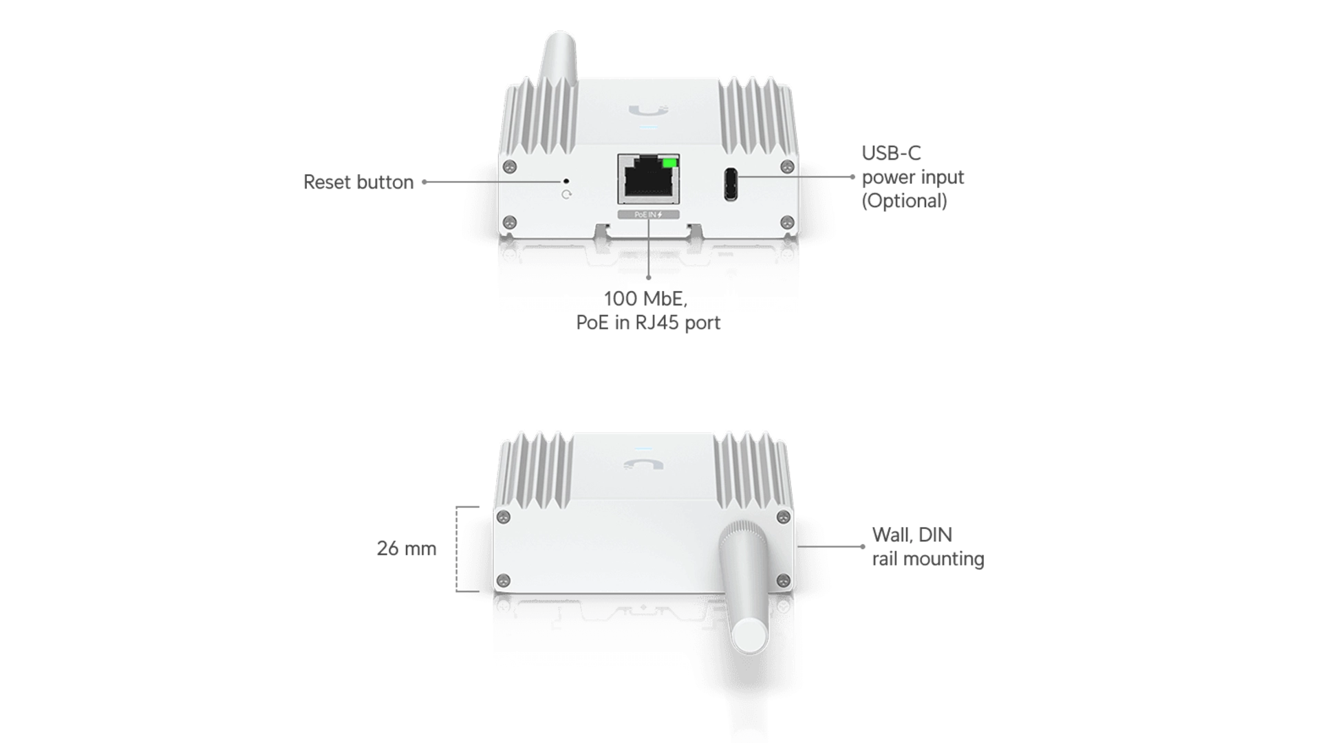 Ubiquiti UP-SUPERLINK - Passerelle sans fil Radio 2000m PoE