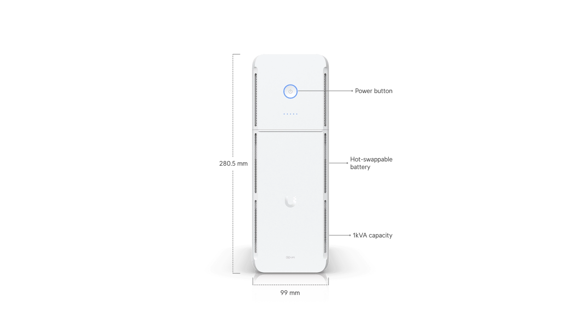 Ubiquiti UPS-TOWER - Onduleur tour 1 kVA Line-Interactif 600W