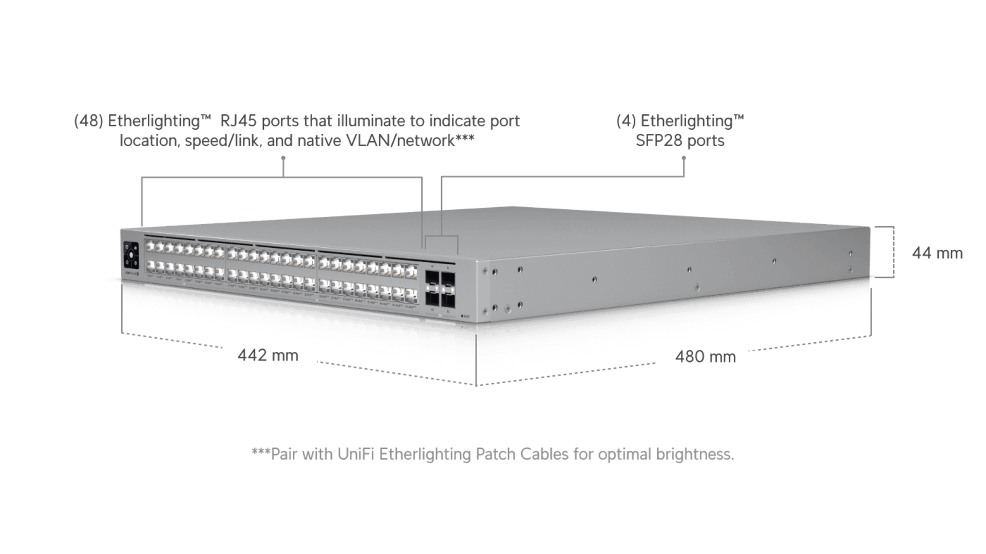 Ubiquiti USW-PRO-XG-48-POE - Switch 48 ports PoE+ L3 10GbE manageable