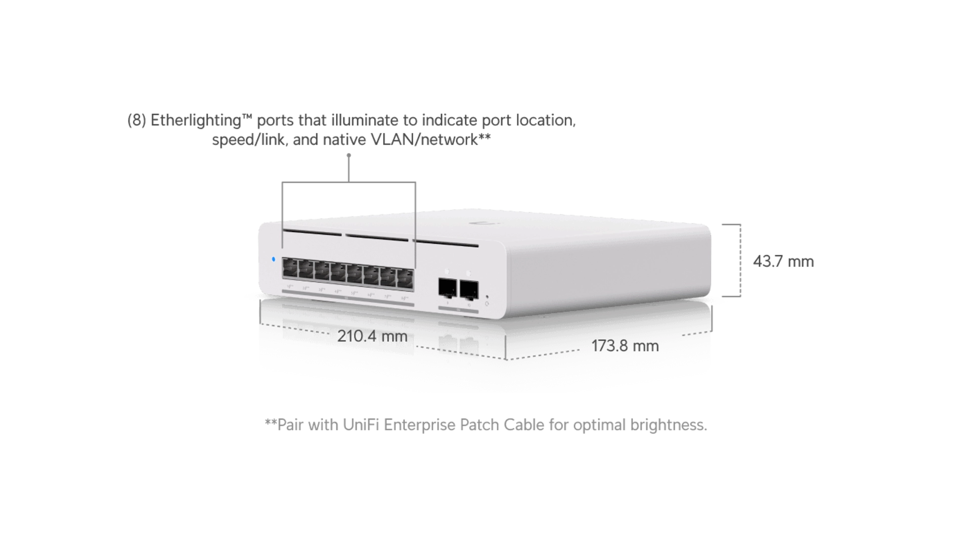 Ubiquiti USW-PRO-XG-8-POE - Switch 8 ports 10GbE PoE++ L3