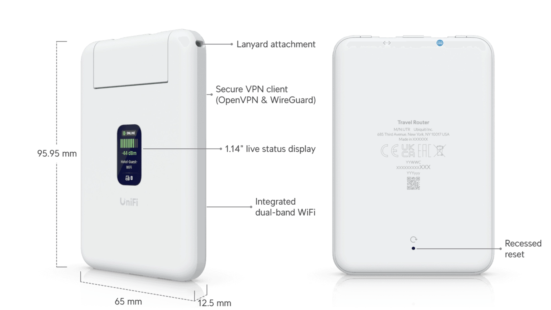 Ubiquiti UTR - Travel Router WiFi Portable Professionnel
