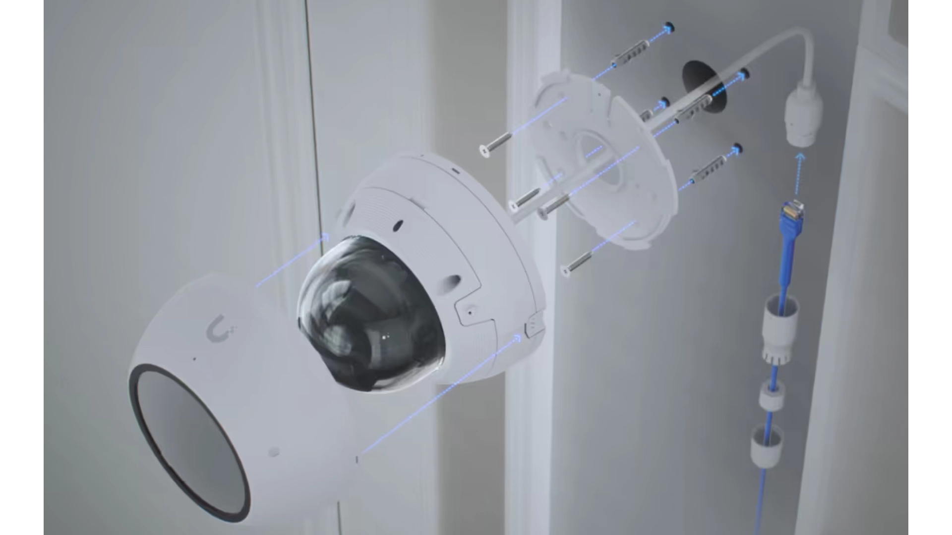 Ubiquiti UVC-AI-DOME-W - Caméra Dôme 4K IP IR 40m IA