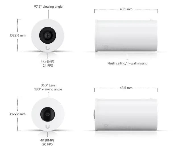 Ubiquiti UVC-AI-THETA - Caméra Discrète 360° 4K PoE