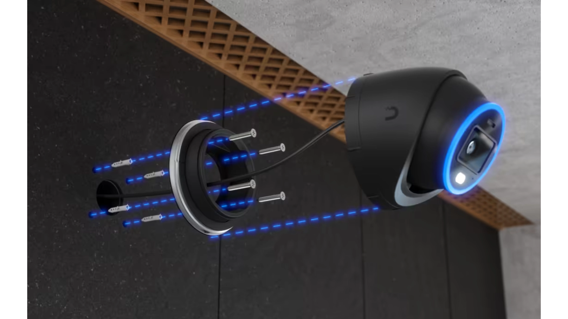 Ubiquiti UVC-AI-TURRET-B - Caméra Turret 4K IP IR 40m IA