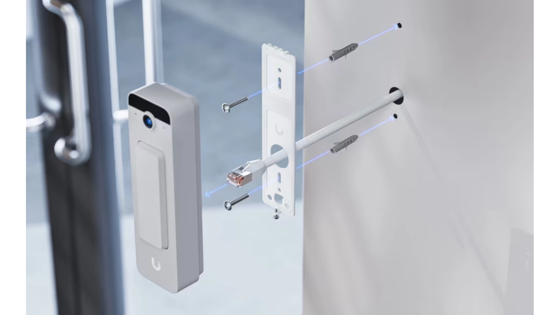 Ubiquiti UVC-DOORBELL-LITE-W - Portier vidéo IP compact PoE blanc