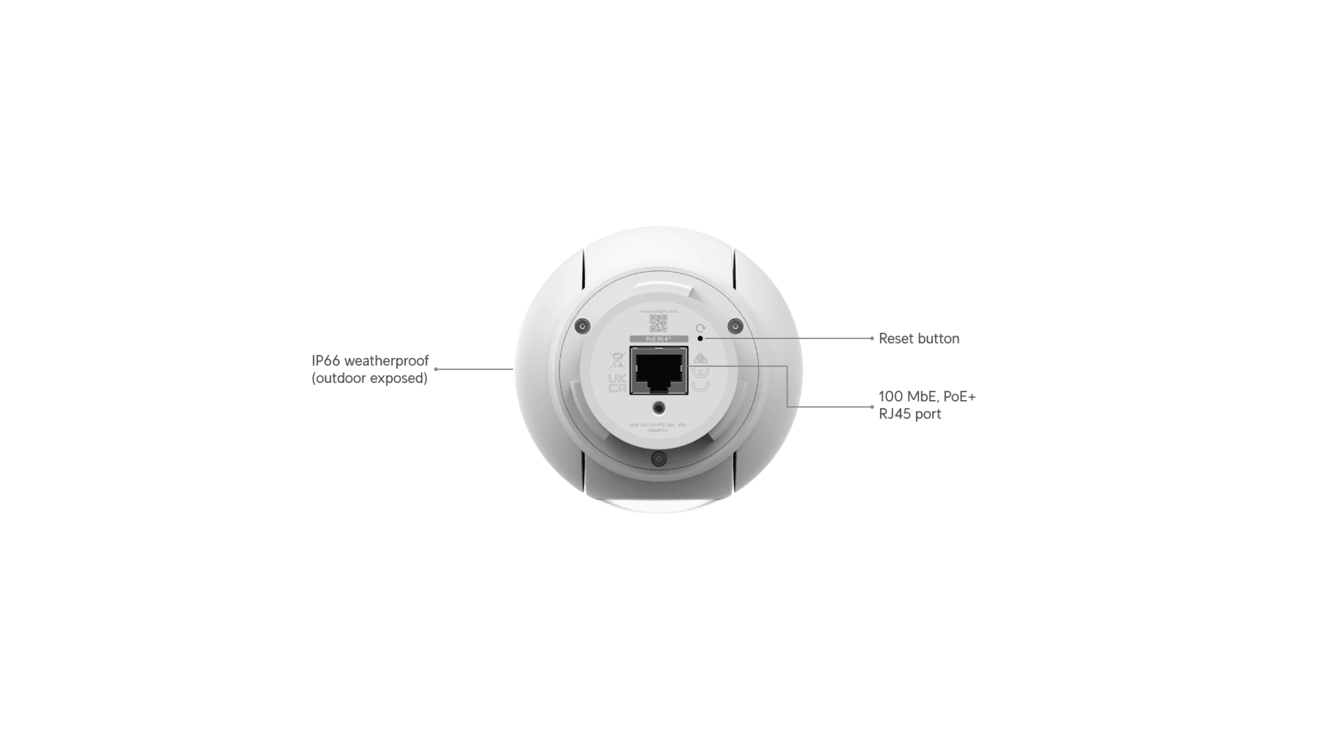 Ubiquiti UVC-G5-PTZ-B - Caméra IP PTZ 2K IR 20m Zoom 2x IP66