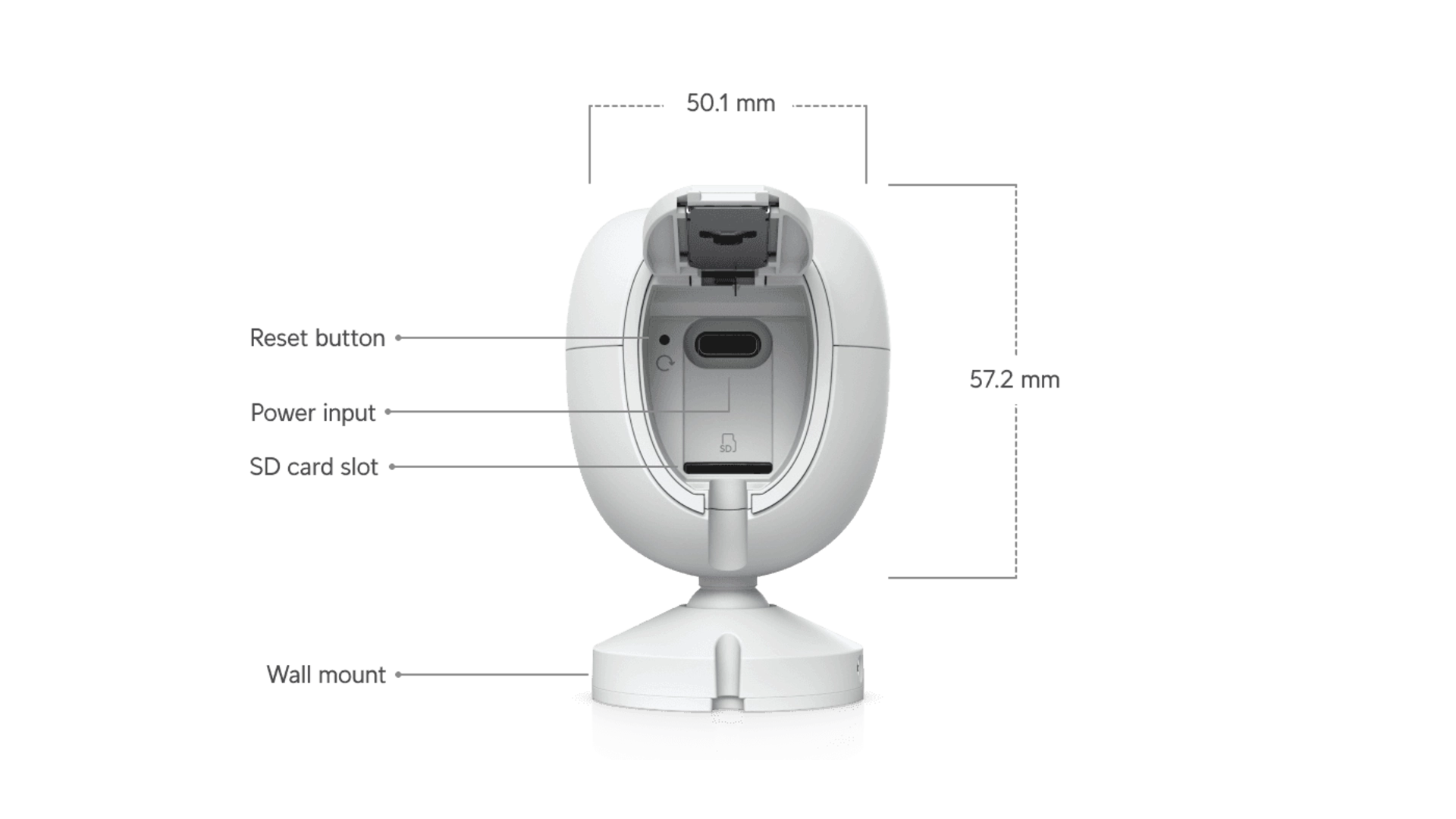 Ubiquiti UVC-G6-INS-W - Caméra IP 4K WiFi intérieur/extérieur IR 6m