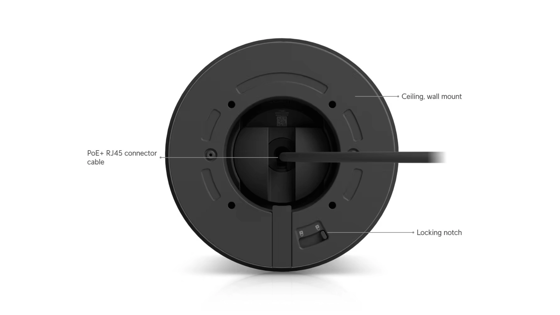 Ubiquiti UVC-G6-PRO-TURRET-B - Caméra Turret 4K PoE+ IR 40m IP66