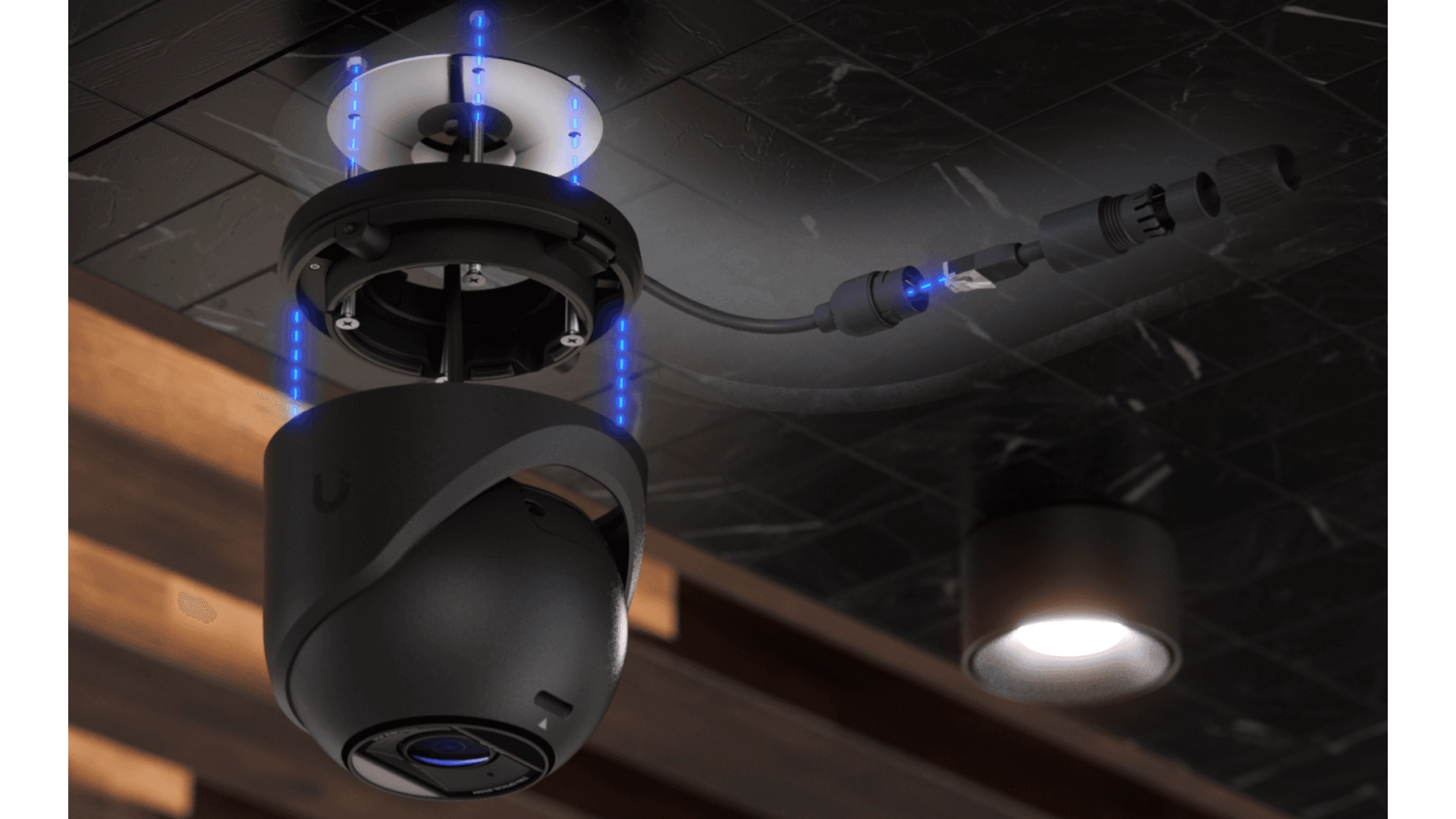 Ubiquiti UVC-G6-PRO-TURRET-B - Caméra Turret 4K PoE+ IR 40m IP66