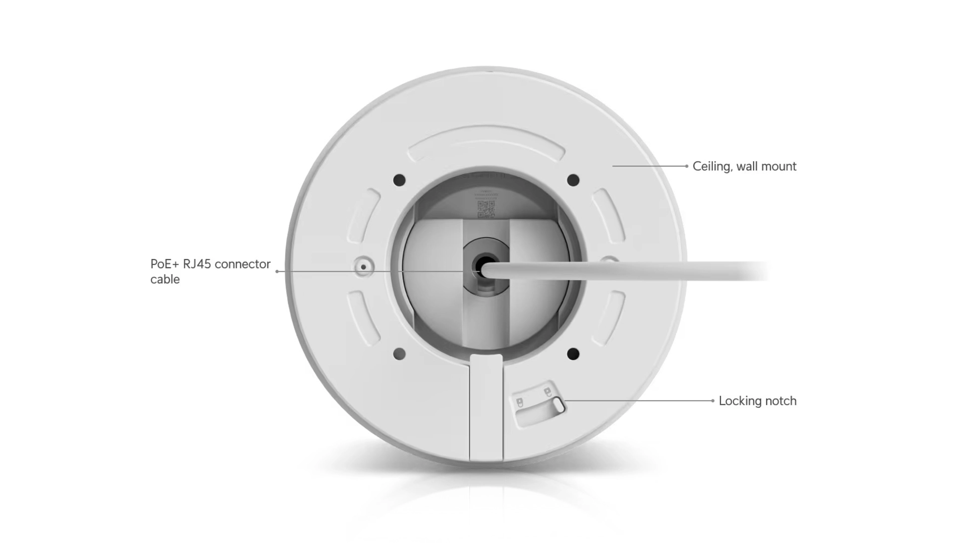 Ubiquiti UVC-G6-PRO-TURRET-W - Caméra Turret 4K PoE+ IR 40m IP66