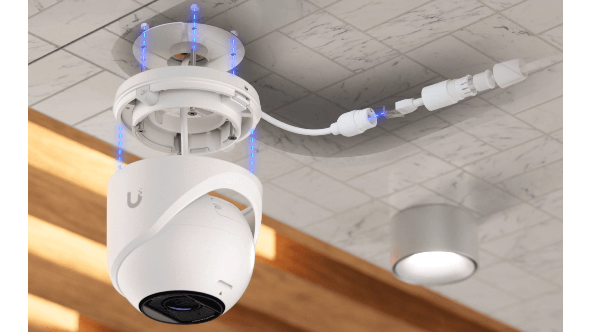 Ubiquiti UVC-G6-PRO-TURRET-W - Caméra Turret 4K PoE+ IR 40m IP66