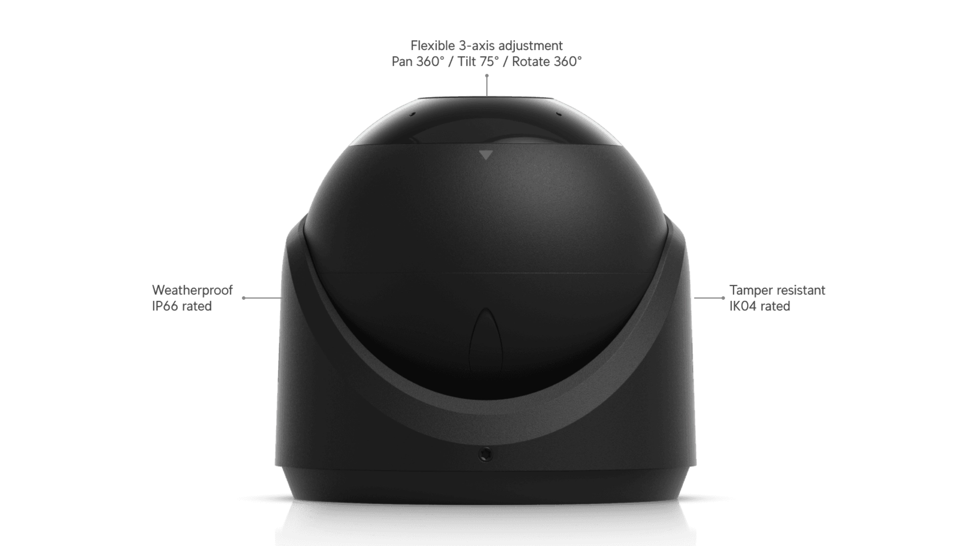 Ubiquiti UVC-G6-TURRET-B - Caméra Turret 4K IP PoE IR 30m