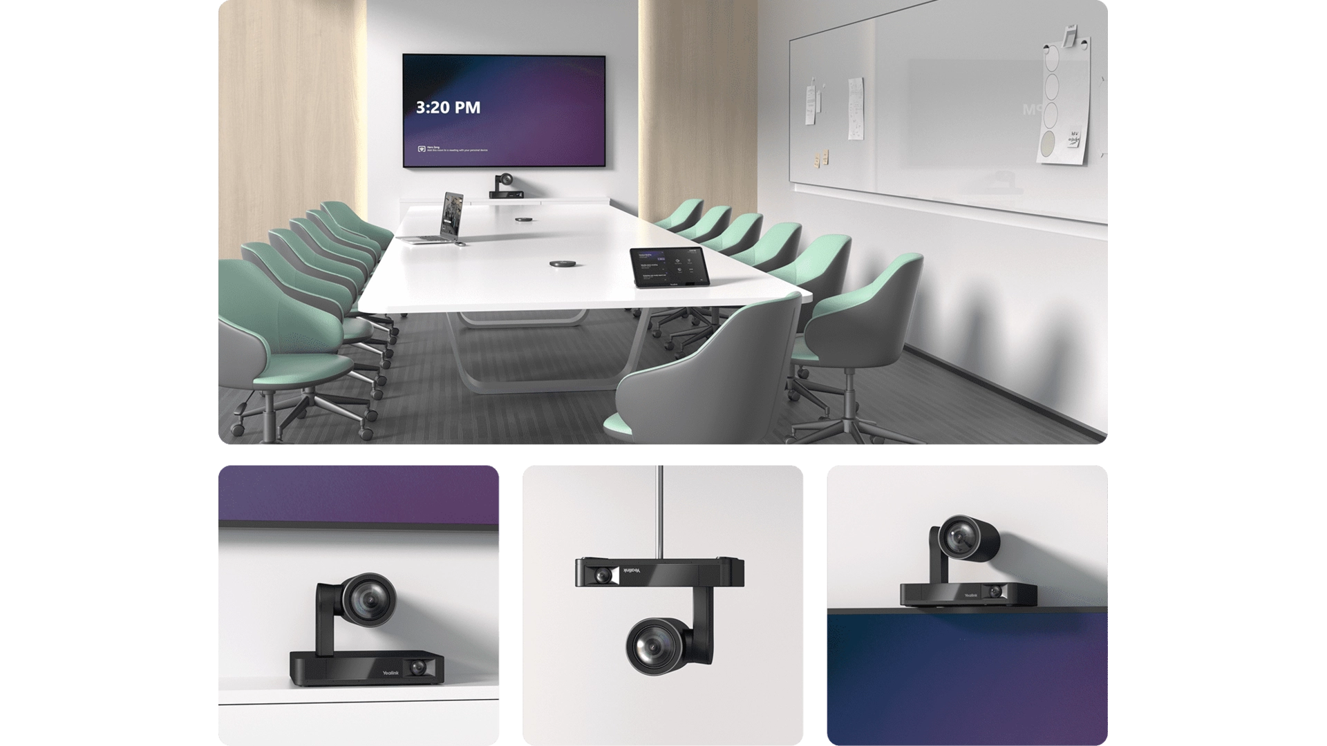 Yealink UVC86-BLACK - Camera 4K dual eyes intelligent Sans audio