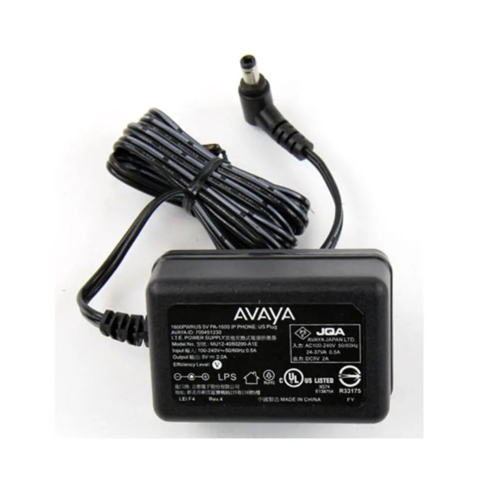 Avaya - Adaptateur secteur 5V pour téléphones IP séries J100/1600 - 700512377 - 700512377