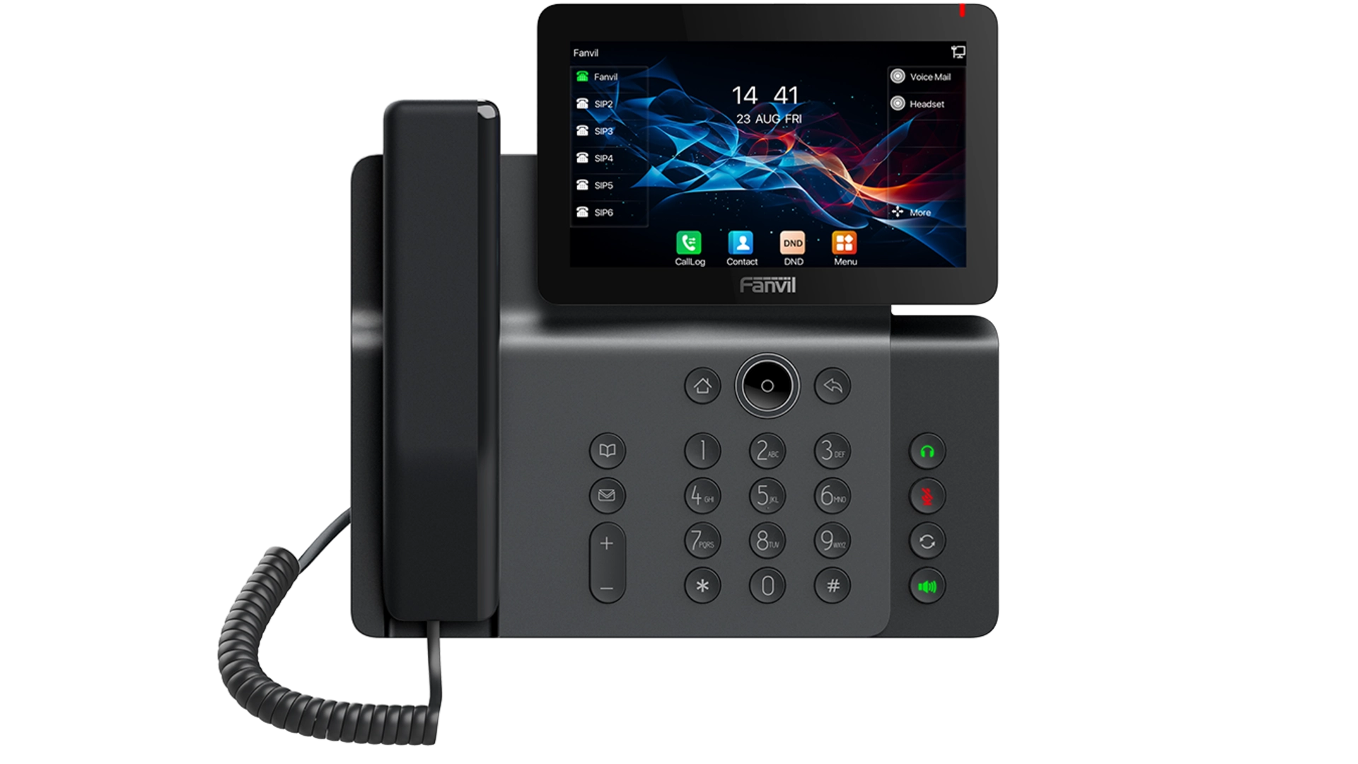 Fanvil V66 - Téléphone IP WiFi 20 comptes SIP avec caméra et écran tactile couleur