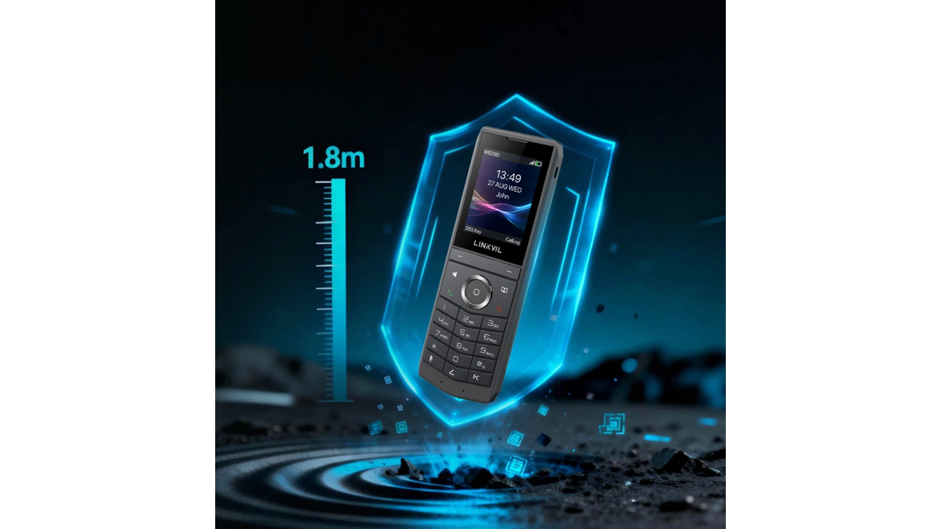 Fanvil W620D - Téléphone DECT Écran 2.4" Couleur Vibreur