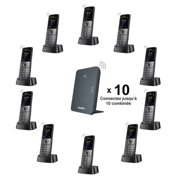 Yealink W70B - Base seule jusqu a 10 DECT 20, simultanes