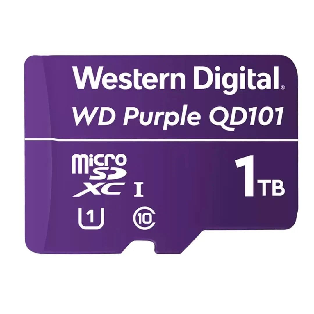 Western Digital WDD100T1P0C - Carte microSDXC Purple 1To UHS-I Class 10 pour vidéosurveillance