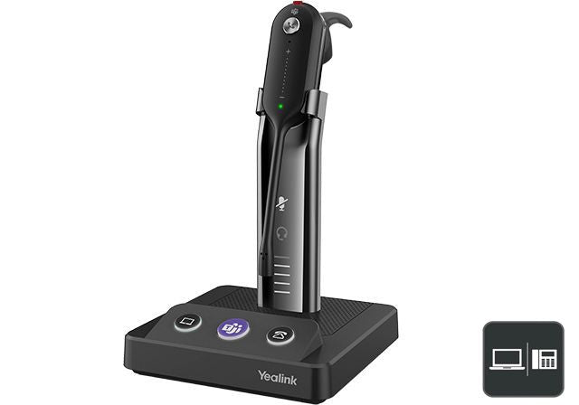 Yealink WH63 - Casque convertible UC et TEAMS sans, fil dect