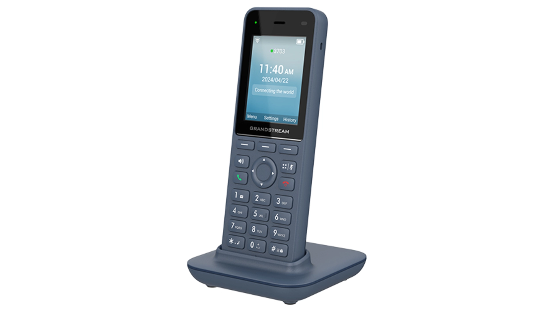 Grandstream WP826 Poste IP WiFi 6 240X320 (2.4') LCD 3000MAH,5V/1A Combine seul, Écran Couleur, Bluetooth