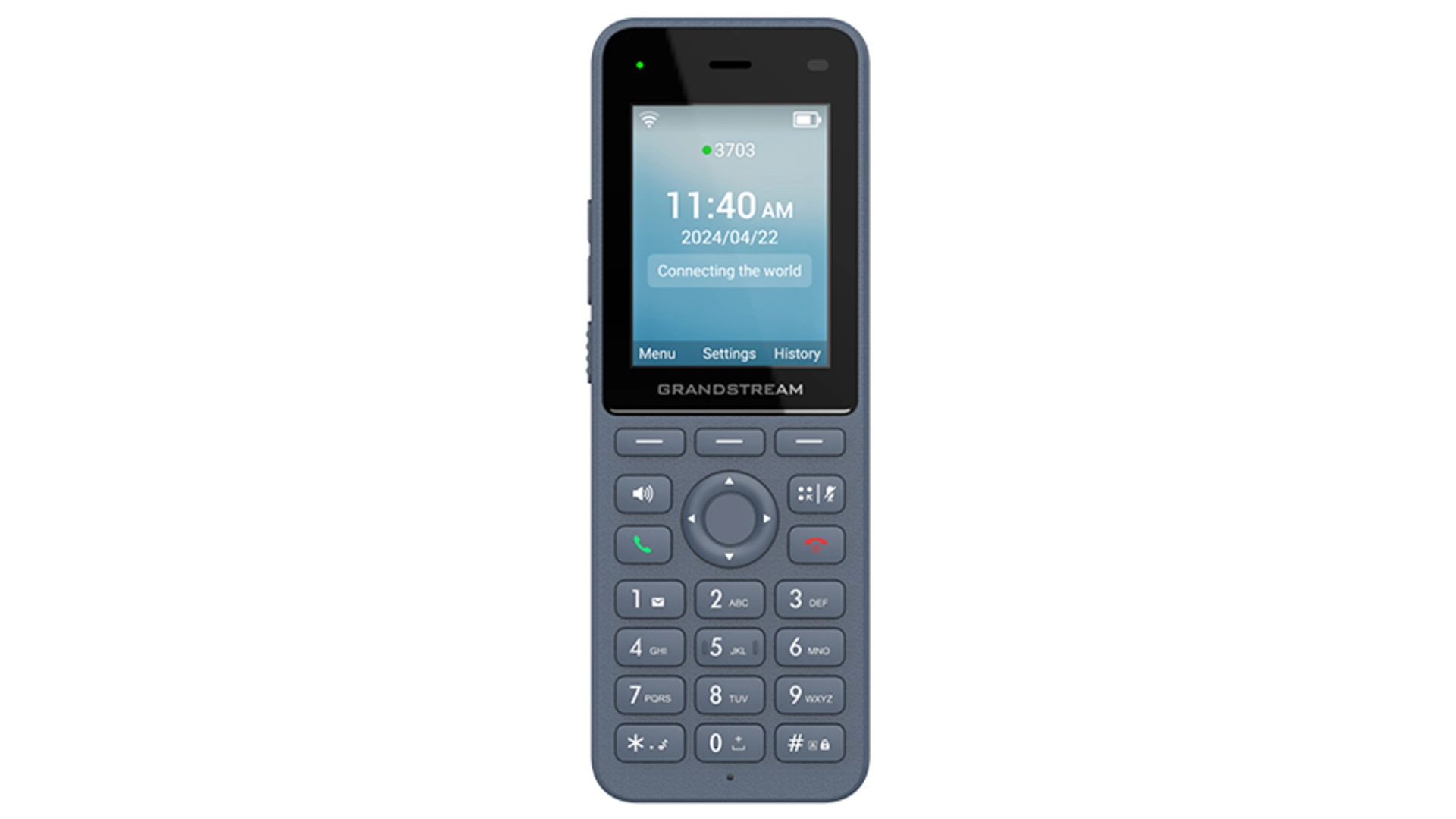 Grandstream WP826 Poste IP WiFi 6 240X320 (2.4') LCD 3000MAH,5V/1A Combine seul, Écran Couleur, Bluetooth