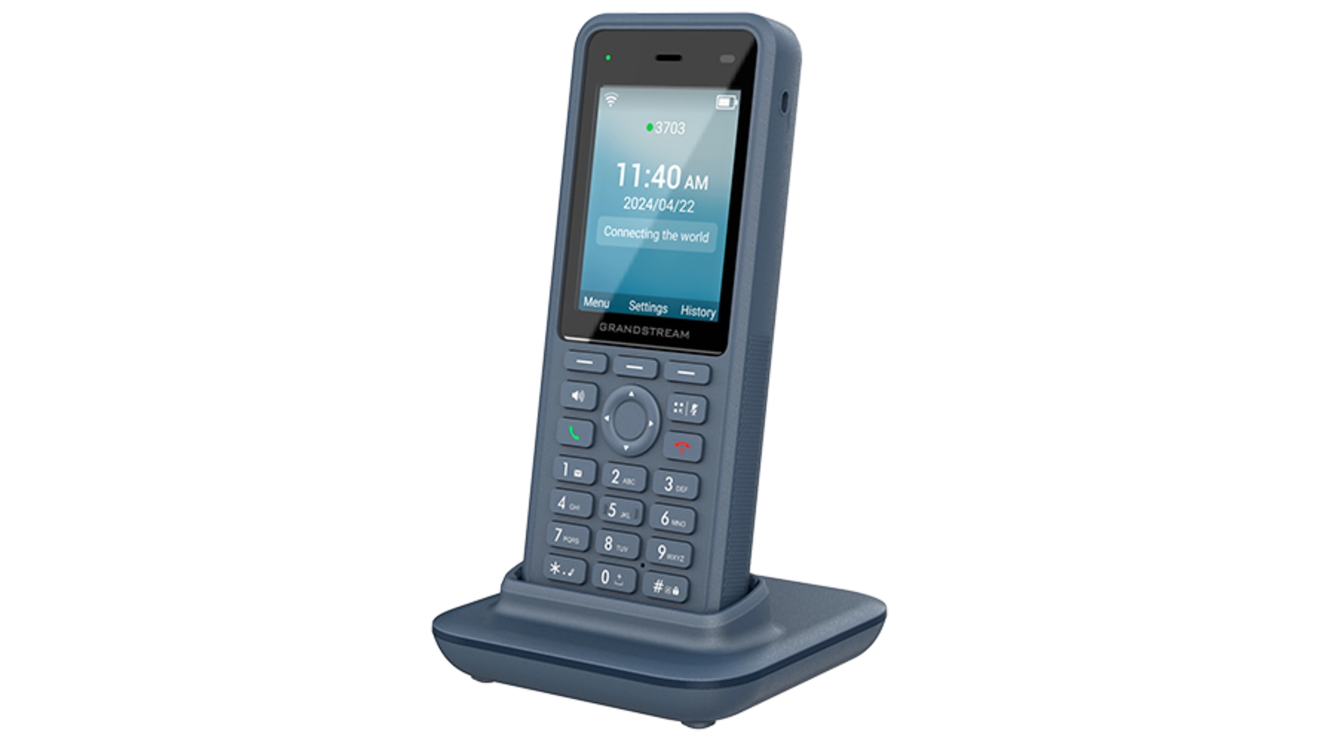 Grandstream WP836 Poste IP WiFi durci IP67 3 SIP 2,4' Bluetooth Combine seul, Écran Couleur, Bluetooth