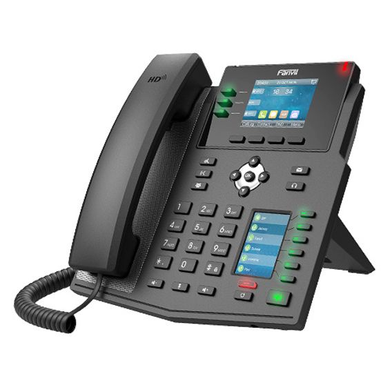 Fanvil X4U - Téléphone IP 12 comptes SIP avec 30 touches programmables et PoE