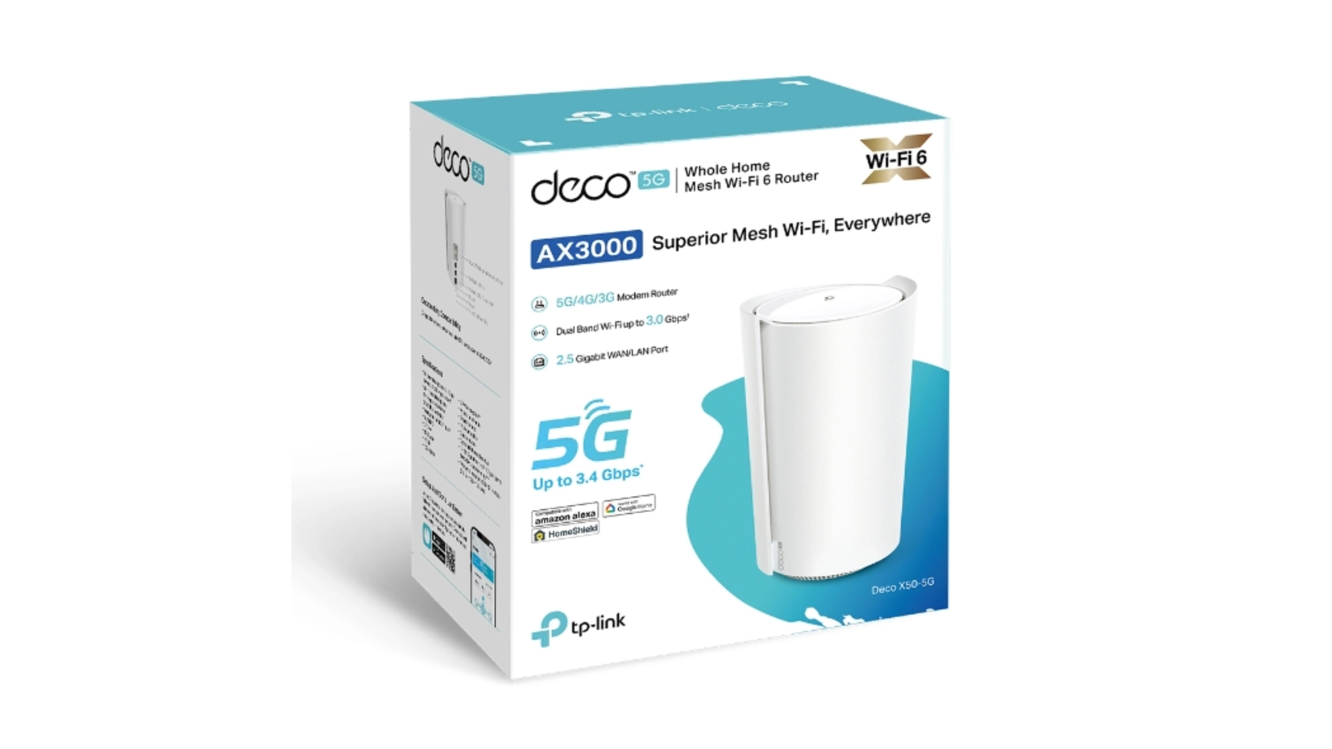 TP-Link X50-5G - Système WiFi 6 5G AX3000 Mesh 2 ports LAN