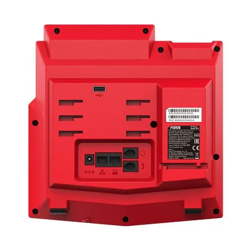 Fanvil X5U-R - Téléphone IP 16 Comptes SIP POE Couleur Rouge