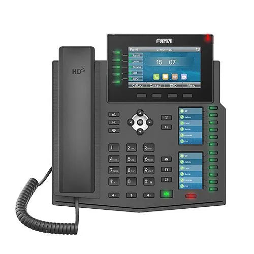 Fanvil X6U - Téléphone IP 20 Comptes SIP PoE Écran Couleur