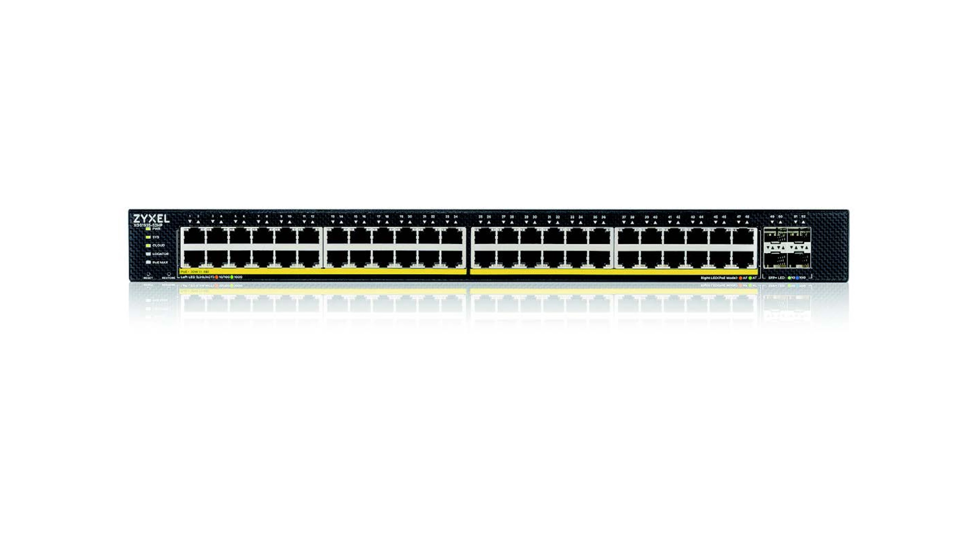Zyxel Switch hybride 48XGBPS+4X10GBPS SFP 375W, 1 GB