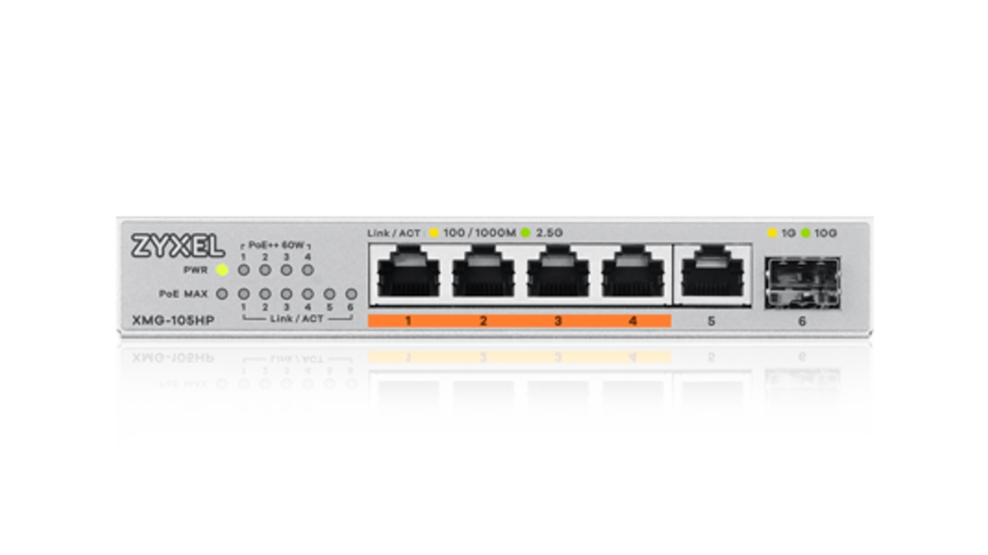 Zyxel Switch 5 ports 2.5G +1 SFP +4 POE, 2,5 GB