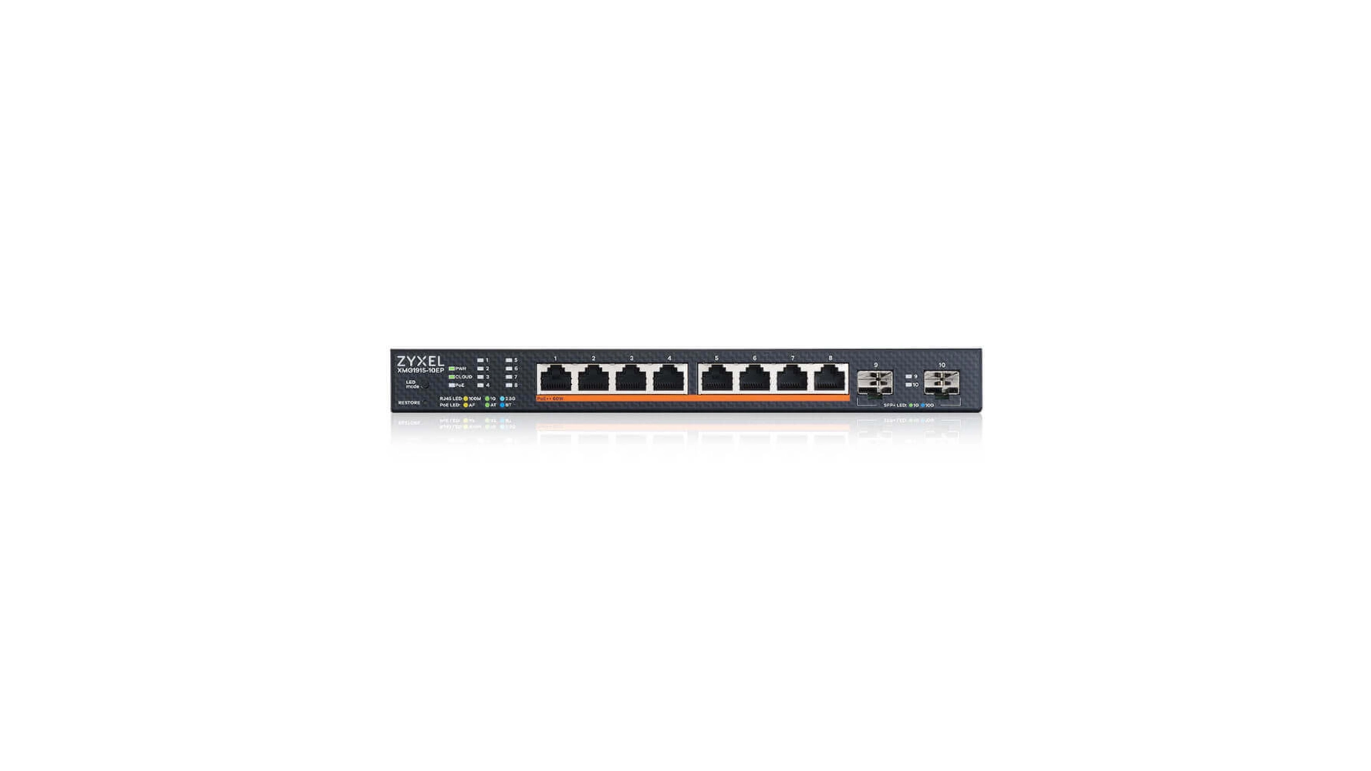 Zyxel Switch 8 ports 2.5G + 2 SFP 8 POE, 2,5 GB